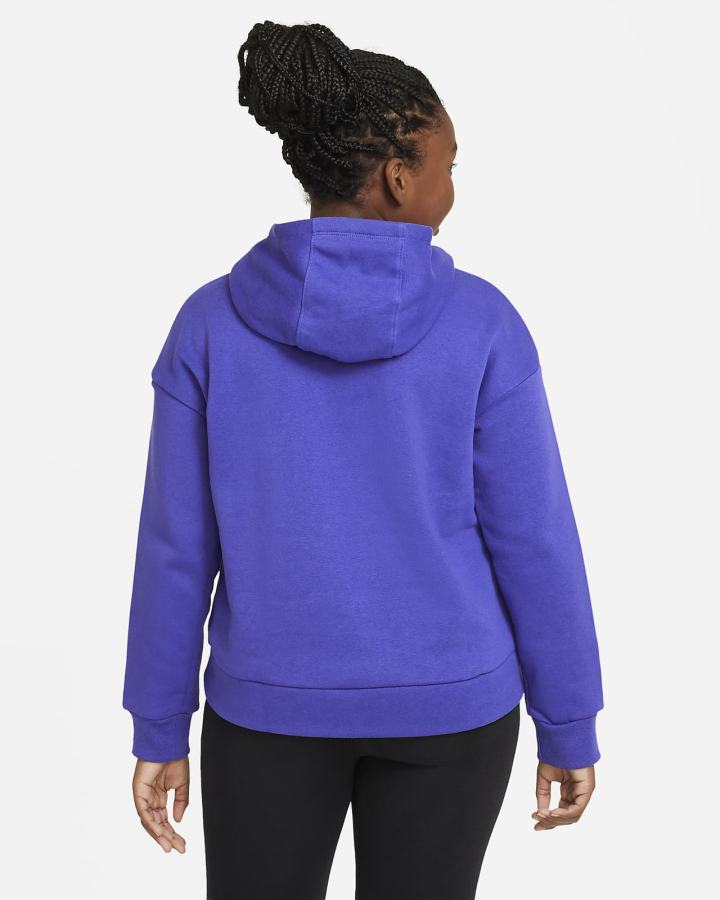 Sudadera Con Capucha Nike Sportswear Kids Fleece Niña Blancas | JYFBG-5297
