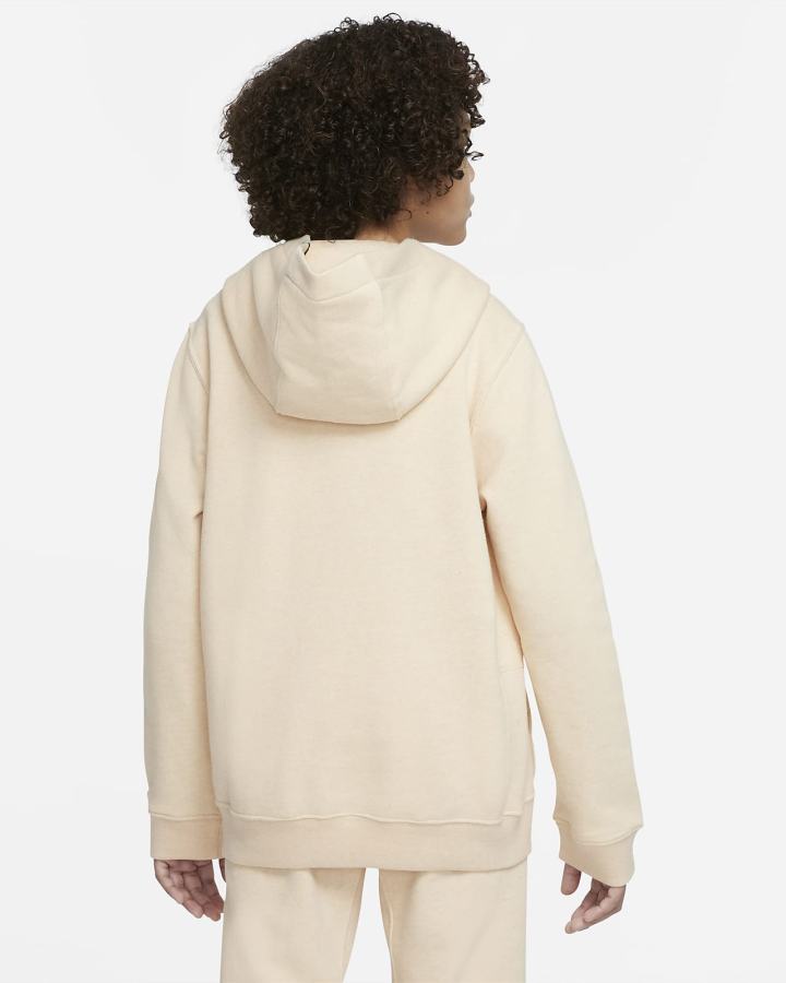 Sudadera Con Capucha Nike Sportswear Kids Niño Blancas Negras Blancas | LCDTA-3261
