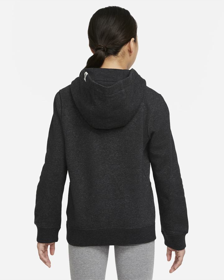 Sudadera Con Capucha Nike Sportswear Kids Niña Negras Blancas | LKNPU-3691