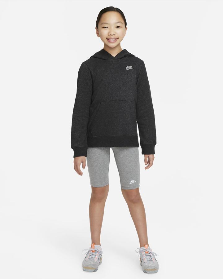 Sudadera Con Capucha Nike Sportswear Kids Niña Negras Blancas | LKNPU-3691