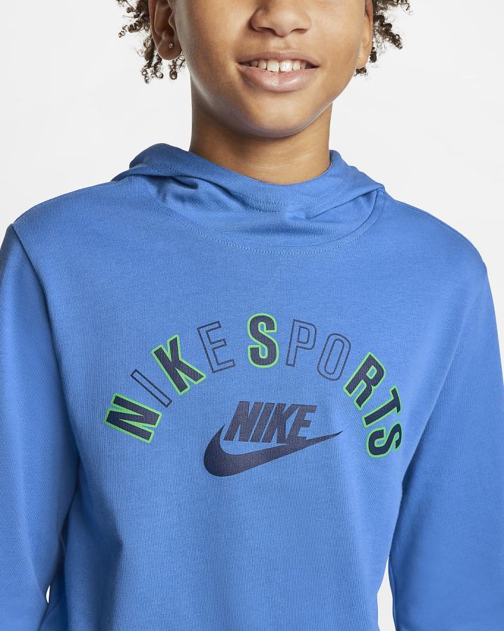 Sudadera Con Capucha Nike Sportswear Kids Niño Azules | OCJGT-4853