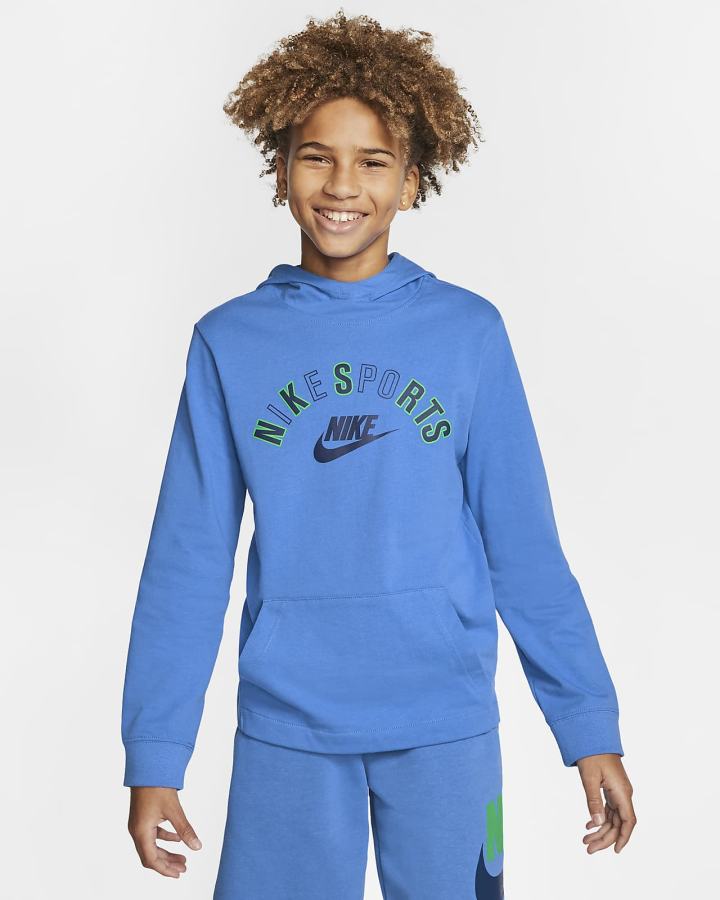 Sudadera Con Capucha Nike Sportswear Kids Niño Azules | OCJGT-4853