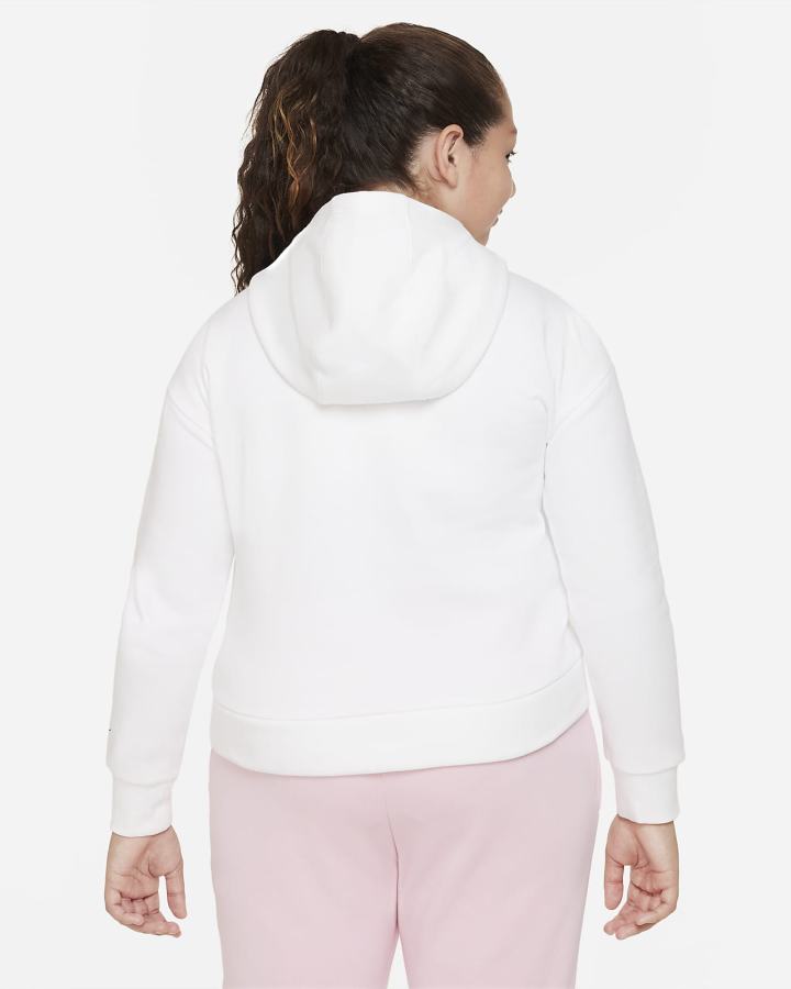 Sudadera Con Capucha Nike Sportswear Kids Fleece Niña Blancas Negras | QEYCL-4026