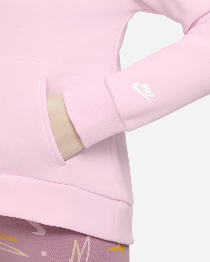 Sudadera Con Capucha Nike Sportswear Kids Fleece Niña Rosas Blancas | QEZPN-1078
