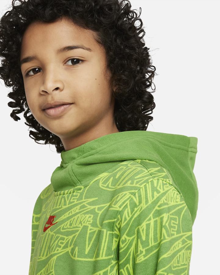 Sudadera Con Capucha Nike Sportswear Kids French Terry Niño Naranjas | UIPCQ-5891