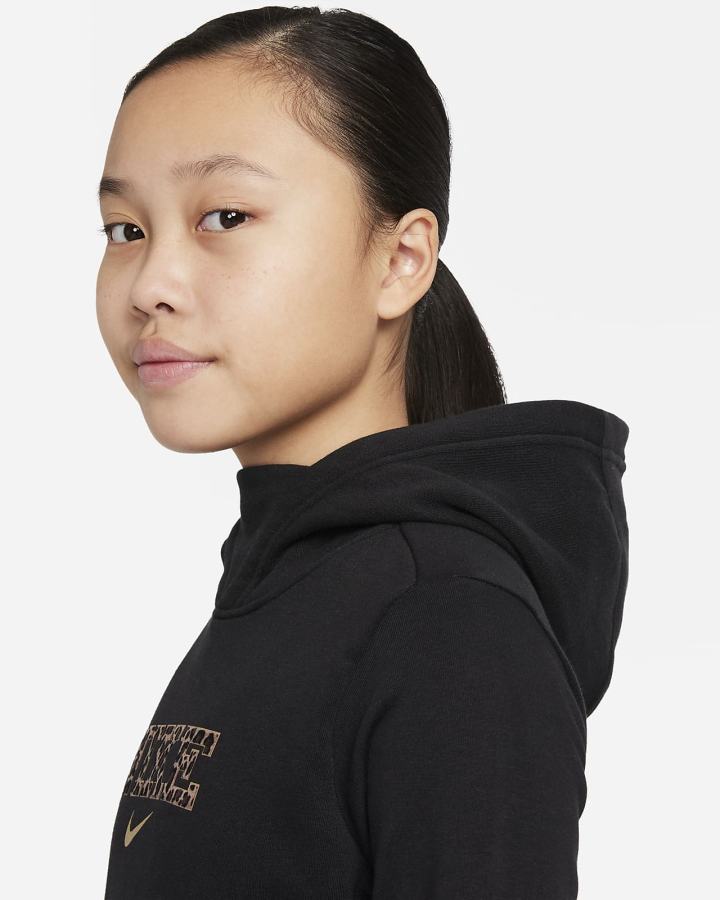 Sudadera Con Capucha Nike Sportswear Kids Niña Negras | UQOZE-6257