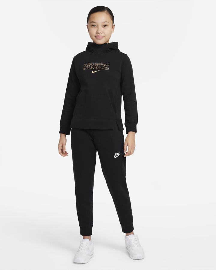 Sudadera Con Capucha Nike Sportswear Kids Niña Negras | UQOZE-6257