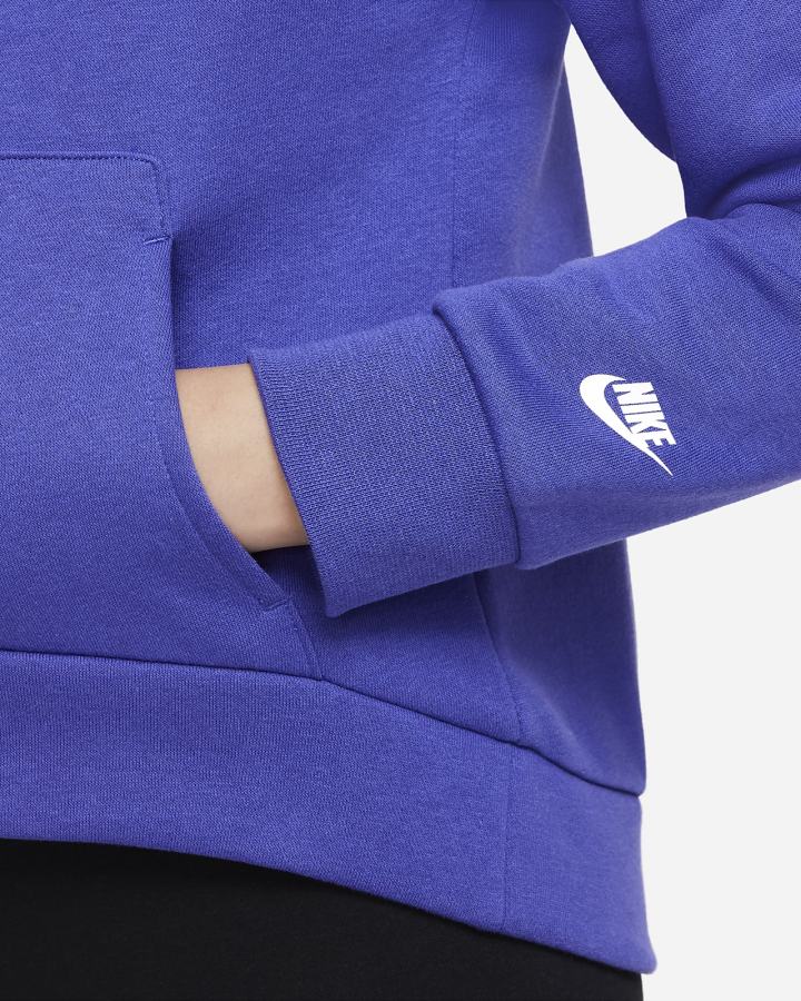 Sudadera Con Capucha Nike Sportswear Kids Fleece Niña Blancas | UXLOM-7485