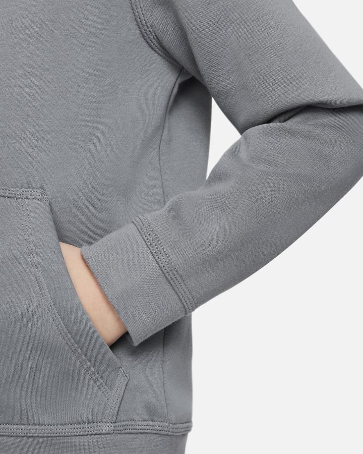 Sudadera Con Capucha Nike Sportswear Kids Full-Zip Niño Gris Rojas | WRMGL-4750