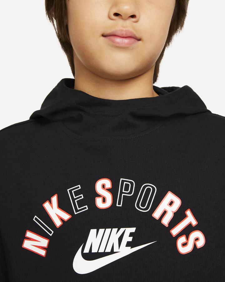 Sudadera Con Capucha Nike Sportswear Kids Niño Negras | WZOES-4801