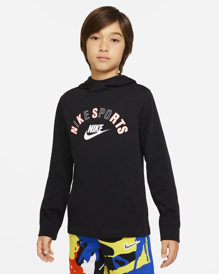 Sudadera Con Capucha Nike Sportswear Kids Niño Negras | WZOES-4801