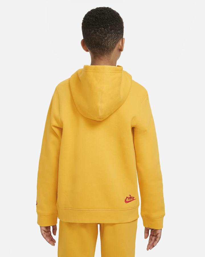 Sudadera Con Capucha Nike Sportswear Kids Niño Amarillo Rojas | ZQRYC-2790
