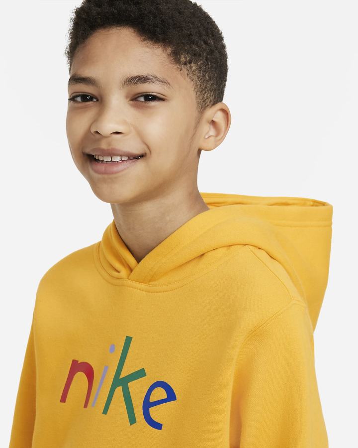 Sudadera Con Capucha Nike Sportswear Kids Niño Amarillo Rojas | ZQRYC-2790
