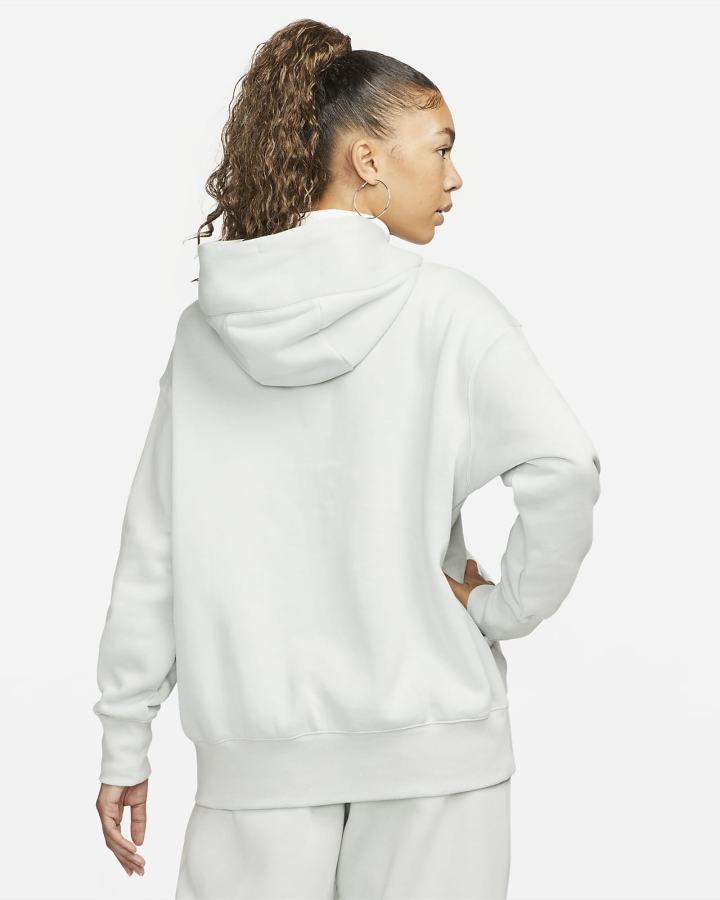 Sudadera Con Capucha Nike Sportswear Phoenix Fleece Oversized Mujer Plateadas Claro | ALJUX-3189