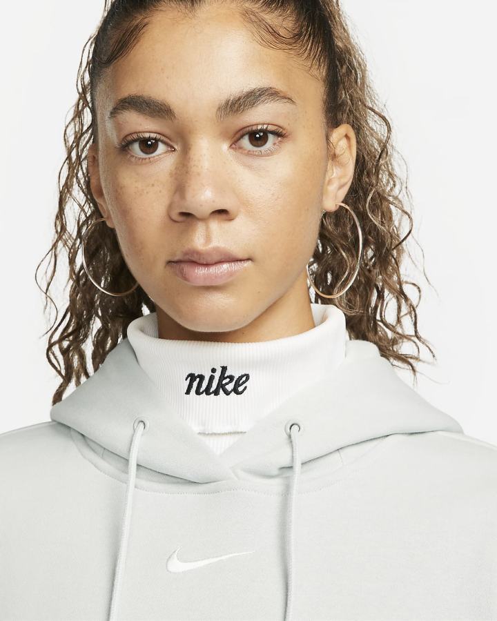 Sudadera Con Capucha Nike Sportswear Phoenix Fleece Oversized Mujer Plateadas Claro | ALJUX-3189