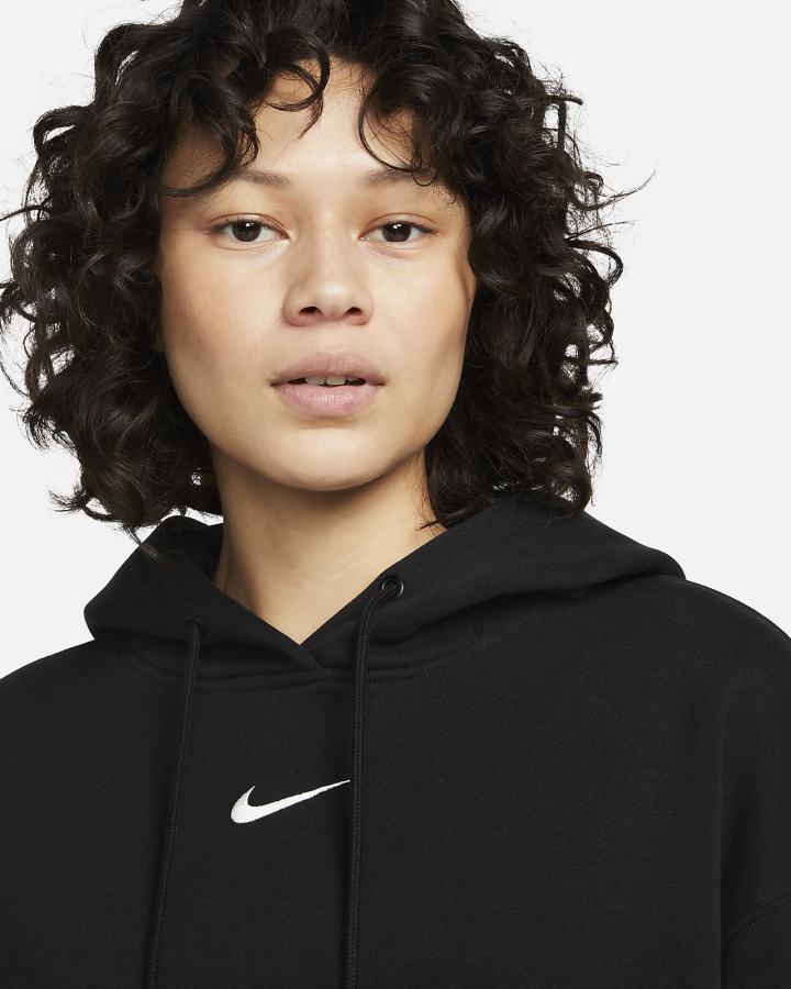 Sudadera Con Capucha Nike Sportswear Phoenix Fleece Oversized Mujer Negras | AURPG-0753
