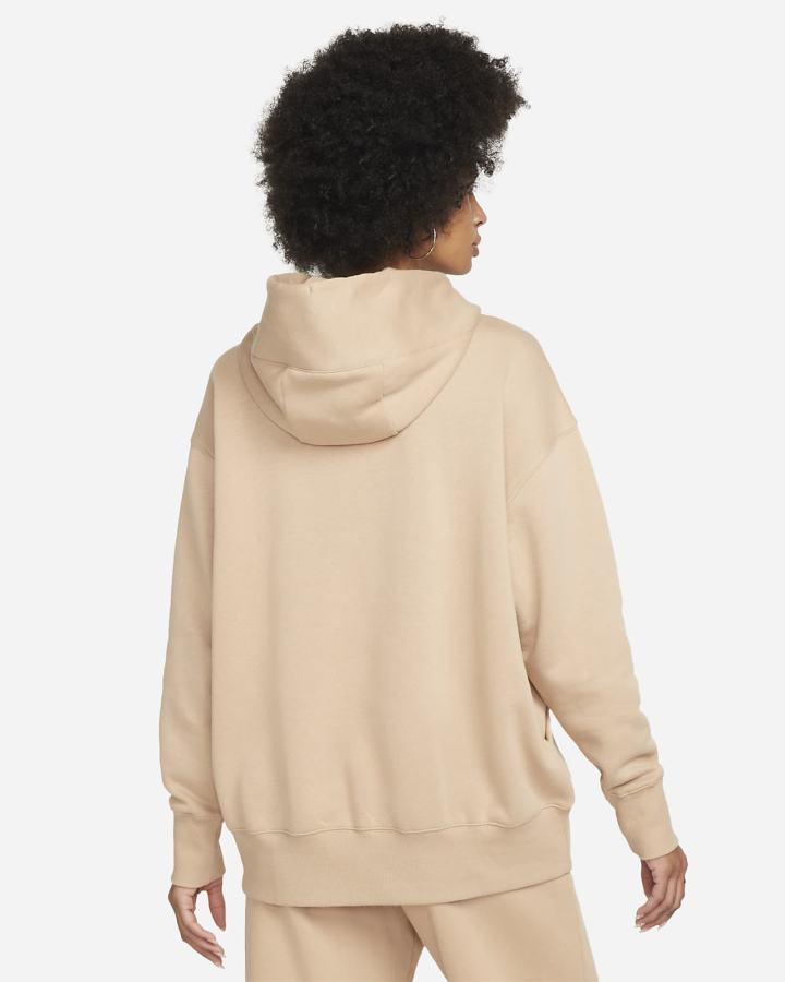 Sudadera Con Capucha Nike Sportswear Phoenix Fleece Oversized Mujer Beige | DVKNS-6084