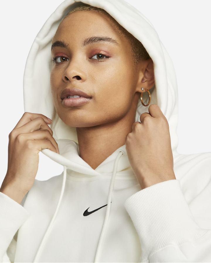 Sudadera Con Capucha Nike Sportswear Phoenix Fleece Over-Oversized Mujer Negras | EZIJC-4697