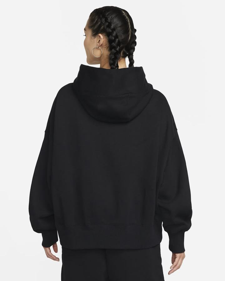Sudadera Con Capucha Nike Sportswear Phoenix Fleece Over-Oversized Mujer Negras | IUMEN-2169