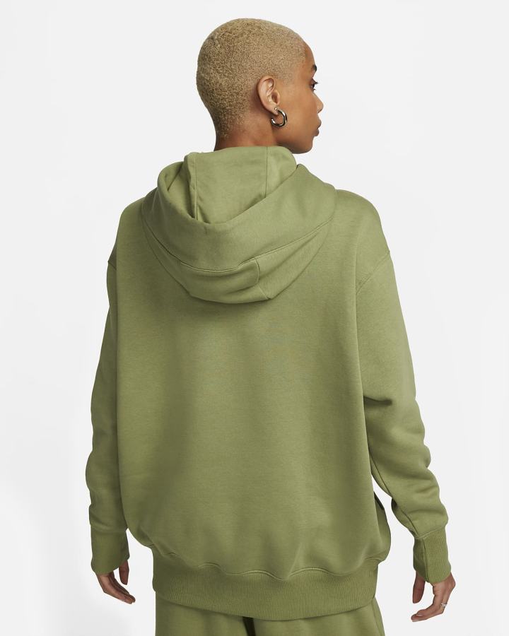 Sudadera Con Capucha Nike Sportswear Phoenix Fleece Oversized Mujer Verde | JGBCZ-3601