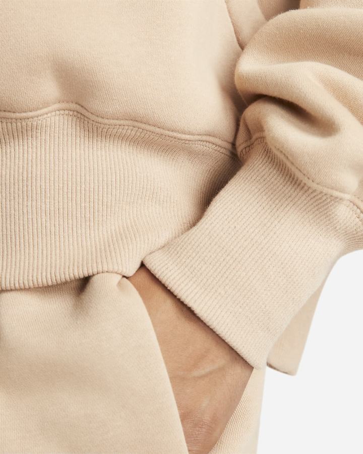 Sudadera Con Capucha Nike Sportswear Phoenix Fleece Over-Oversized Mujer Beige | NLACG-8530