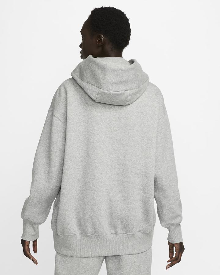Sudadera Con Capucha Nike Sportswear Phoenix Fleece Oversized Mujer Gris Oscuro | RJVSK-1629