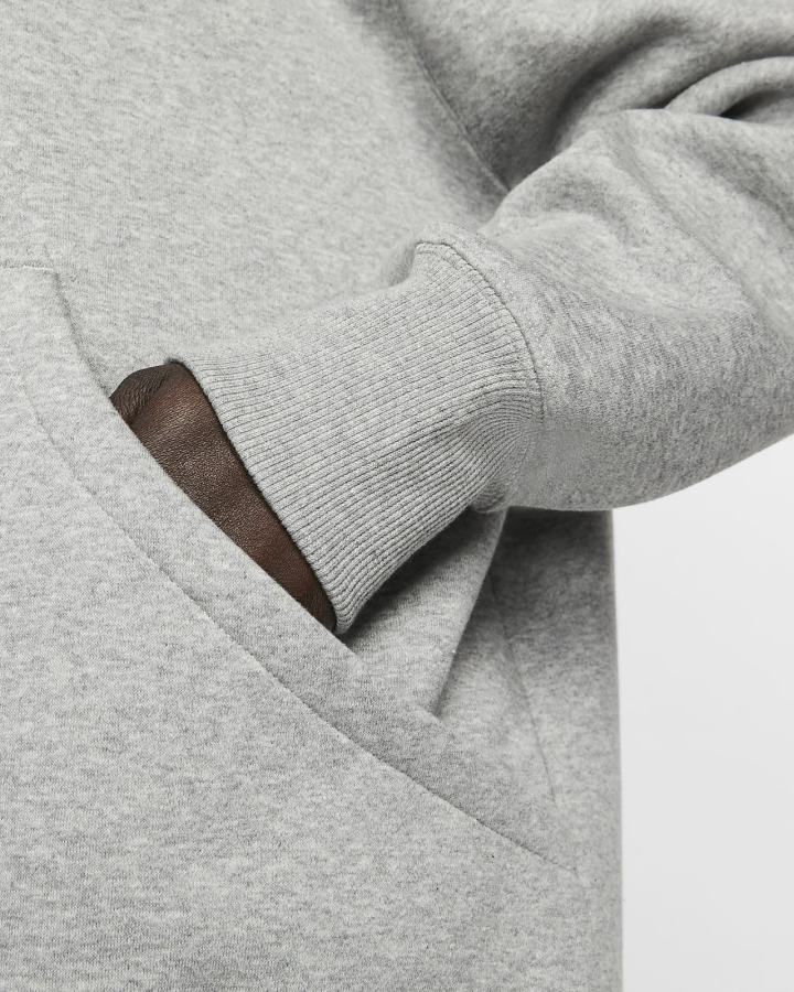 Sudadera Con Capucha Nike Sportswear Phoenix Fleece Oversized Mujer Gris Oscuro | RJVSK-1629