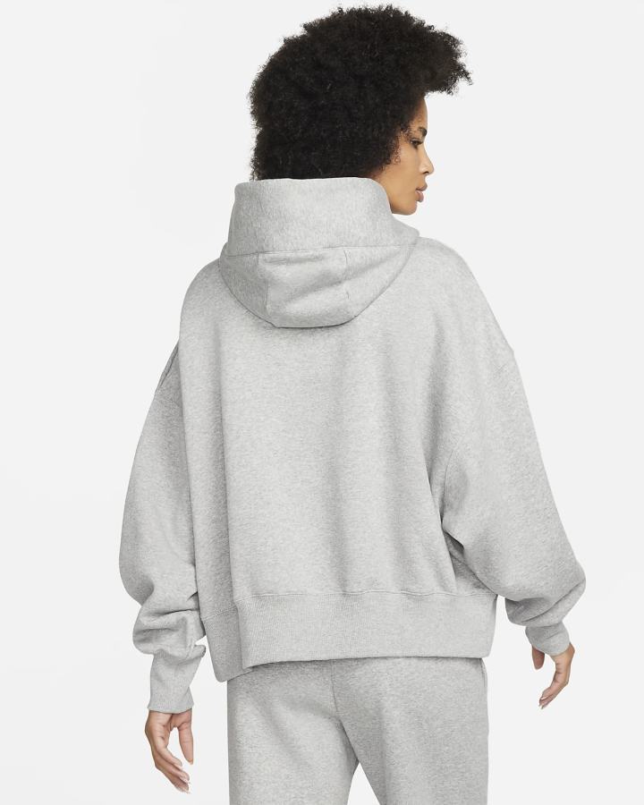 Sudadera Con Capucha Nike Sportswear Phoenix Fleece Over-Oversized Mujer Gris Oscuro | SHYAI-2396