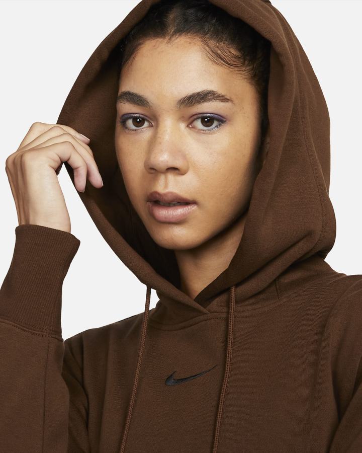 Sudadera Con Capucha Nike Sportswear Phoenix Fleece Oversized Mujer Negras | ZIUFB-9726