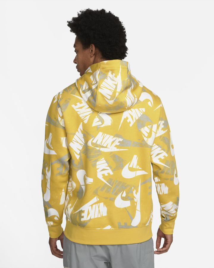 Sudadera Con Capucha Nike Sportswear Sport Essentials+ Allover Print Hombre Negras | LDNJG-0657