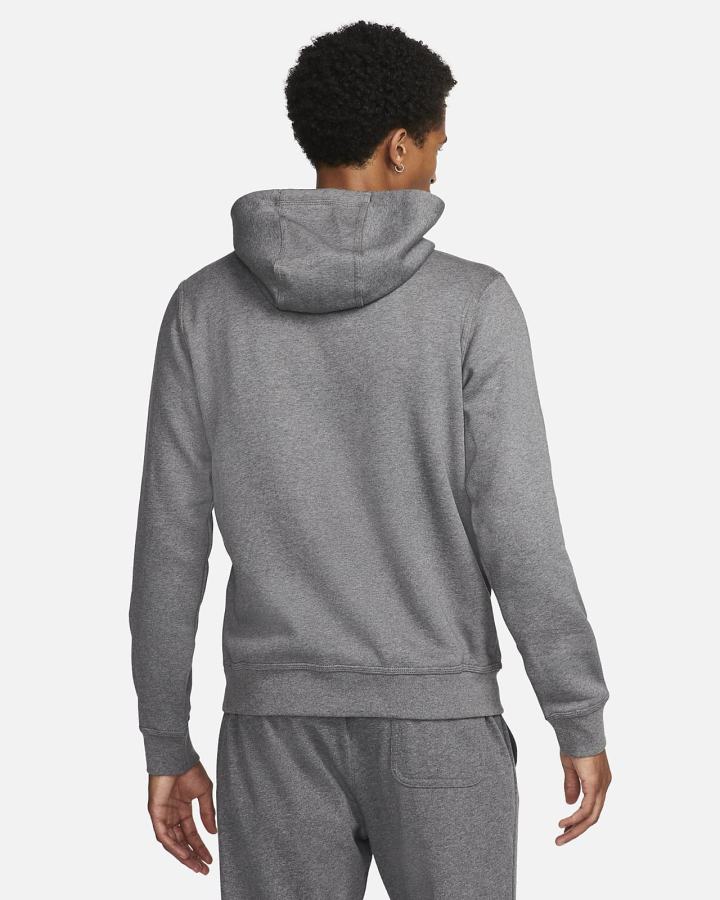 Sudadera Con Capucha Nike Sportswear Swoosh Hombre Gris Blancas | ASKVG-2054