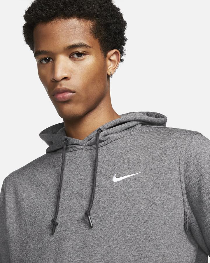 Sudadera Con Capucha Nike Sportswear Swoosh Hombre Gris Blancas | ASKVG-2054