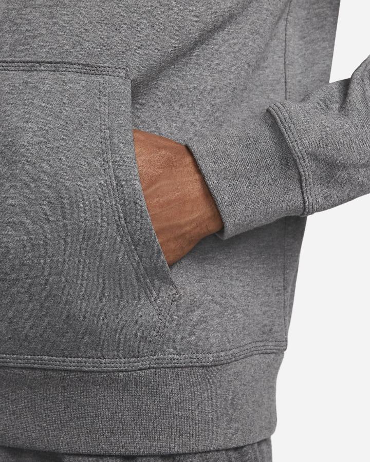 Sudadera Con Capucha Nike Sportswear Swoosh Hombre Gris Blancas | ASKVG-2054