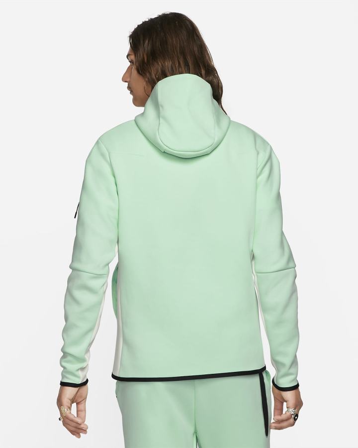 Sudadera Con Capucha Nike Sportswear Tech Fleece Full-Zip Hombre Verde Menta | AOFXJ-3075