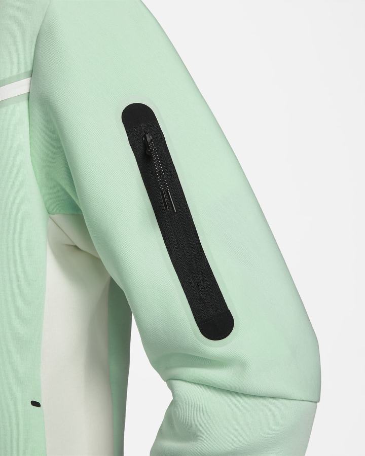 Sudadera Con Capucha Nike Sportswear Tech Fleece Full-Zip Hombre Verde Menta | AOFXJ-3075