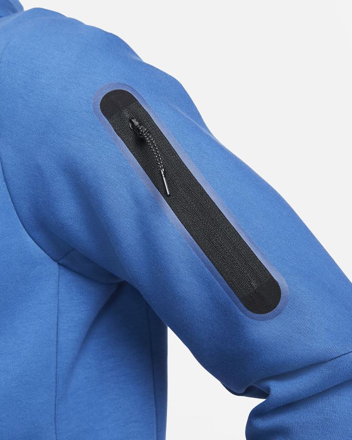 Sudadera Con Capucha Nike Sportswear Tech Fleece Full-Zip Hombre Azules Oscuro Beige Claro | BVKJH-7243