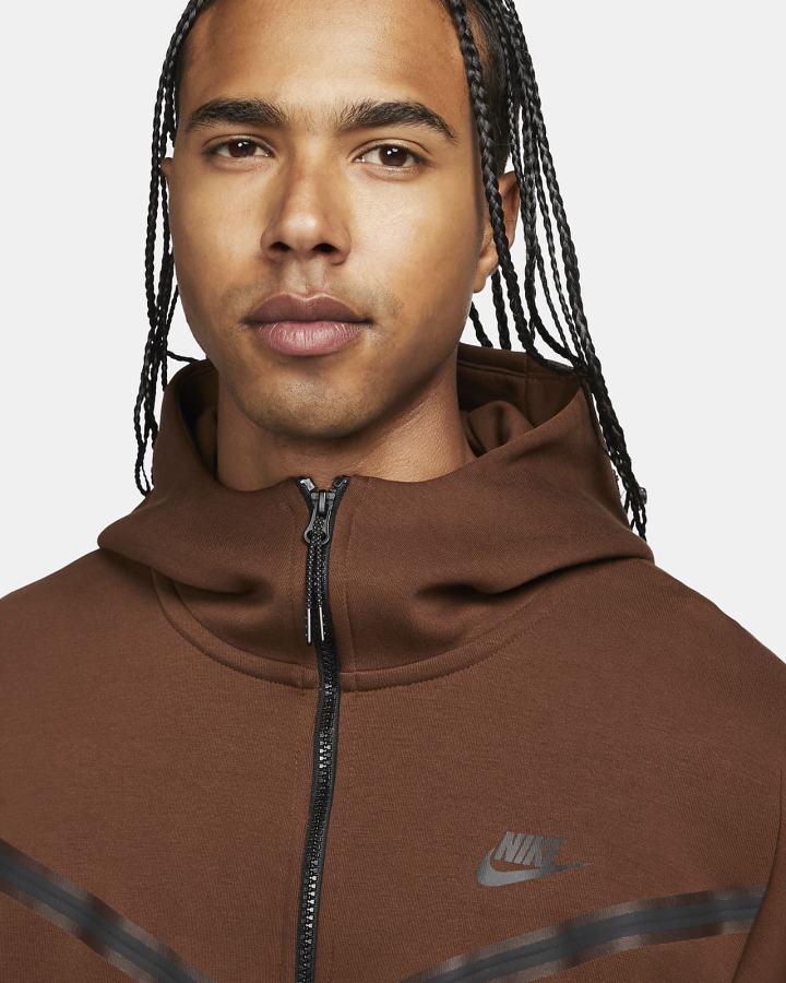 Sudadera Con Capucha Nike Sportswear Tech Fleece Full-Zip Hombre Negras | CSHPD-6381