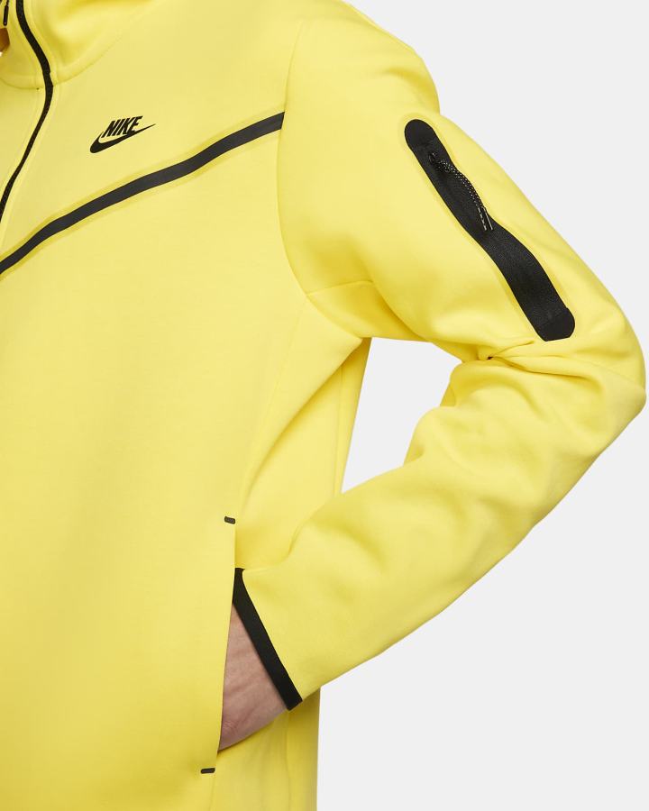 Sudadera Con Capucha Nike Sportswear Tech Fleece Full-Zip Hombre Amarillo Negras | CXTHG-0471