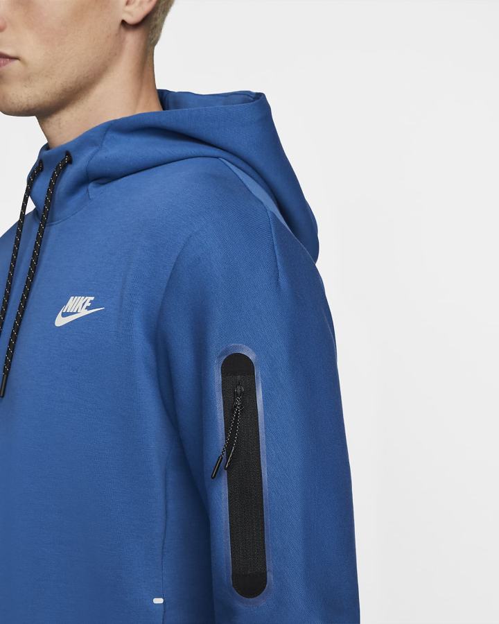 Sudadera Con Capucha Nike Sportswear Tech Fleece Hombre Azules Oscuro Beige Claro | GMHJV-8610