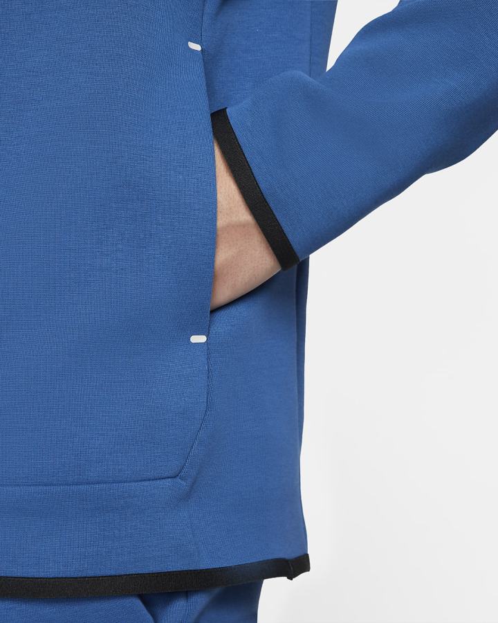 Sudadera Con Capucha Nike Sportswear Tech Fleece Hombre Azules Oscuro Beige Claro | GMHJV-8610