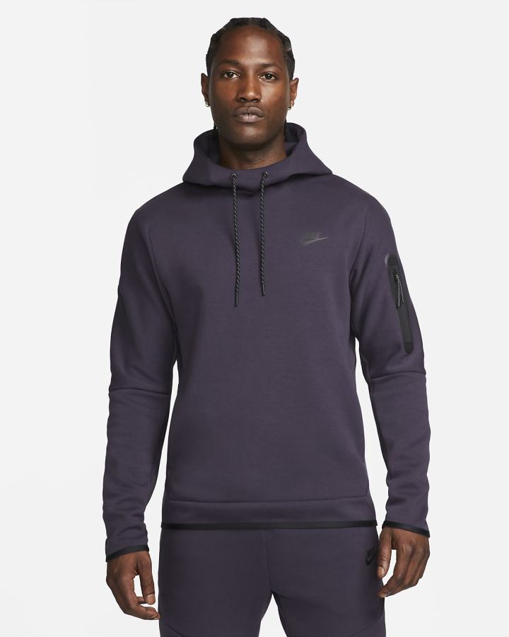 Sudadera Con Capucha Nike Sportswear Tech Fleece Hombre Moradas Negras | JMWRL-4129