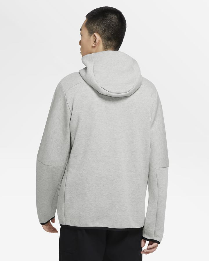 Sudadera Con Capucha Nike Sportswear Tech Fleece Full-Zip Hombre Gris Oscuro Negras | PERBT-7429