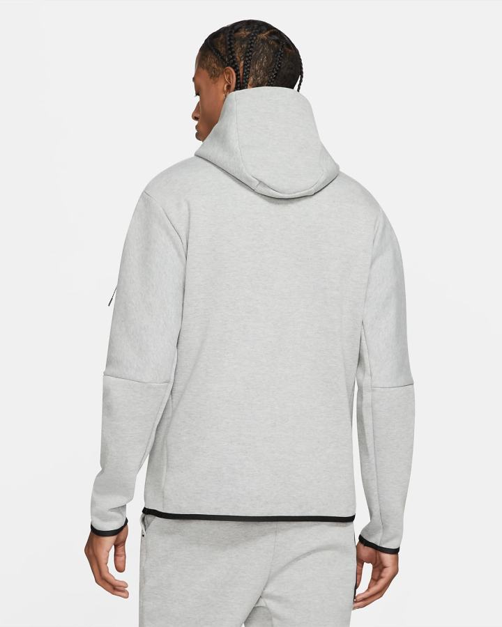 Sudadera Con Capucha Nike Sportswear Tech Fleece Hombre Gris Oscuro Negras | TLSNX-9147