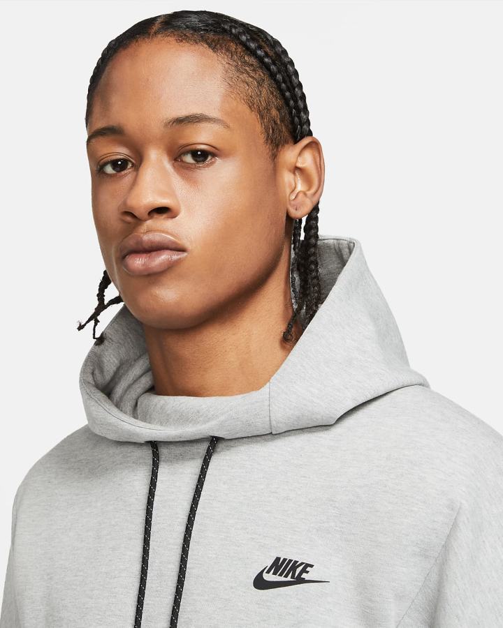 Sudadera Con Capucha Nike Sportswear Tech Fleece Hombre Gris Oscuro Negras | TLSNX-9147