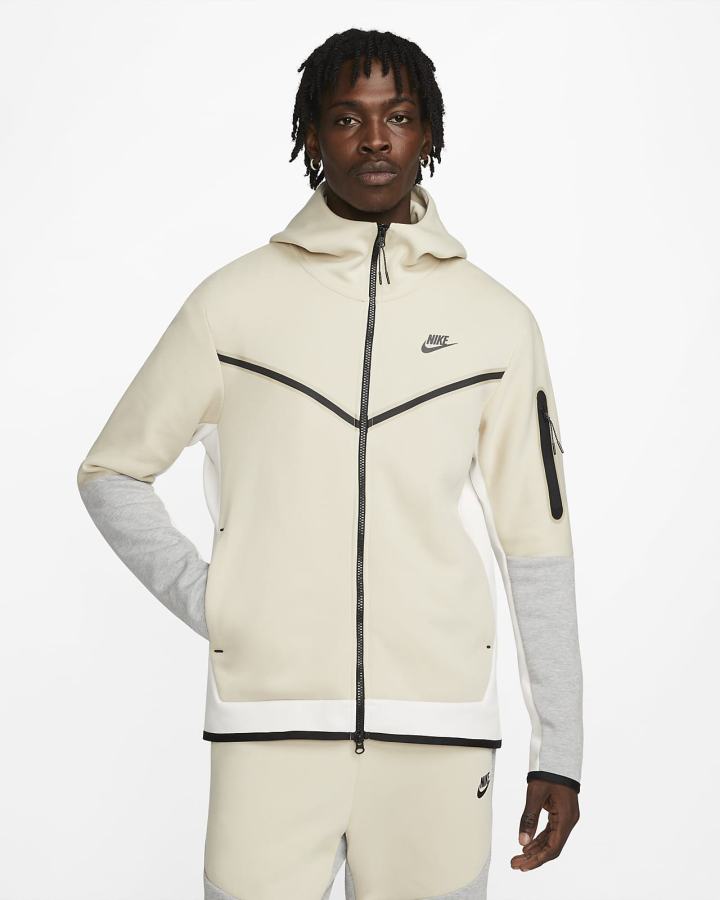 Sudadera Con Capucha Nike Sportswear Tech Fleece Full-Zip Hombre Gris Oscuro Negras | UVGKM-1472