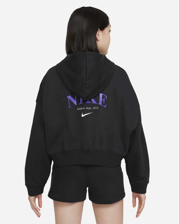 Sudadera Con Capucha Nike Sportswear Trend Kids Full-Zip Fleece Niña Negras | EGXNZ-9347