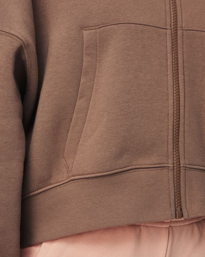 Sudadera Con Capucha Nike Sportswear Trend Kids Full-Zip Fleece Niña Marrones | XETAQ-3495
