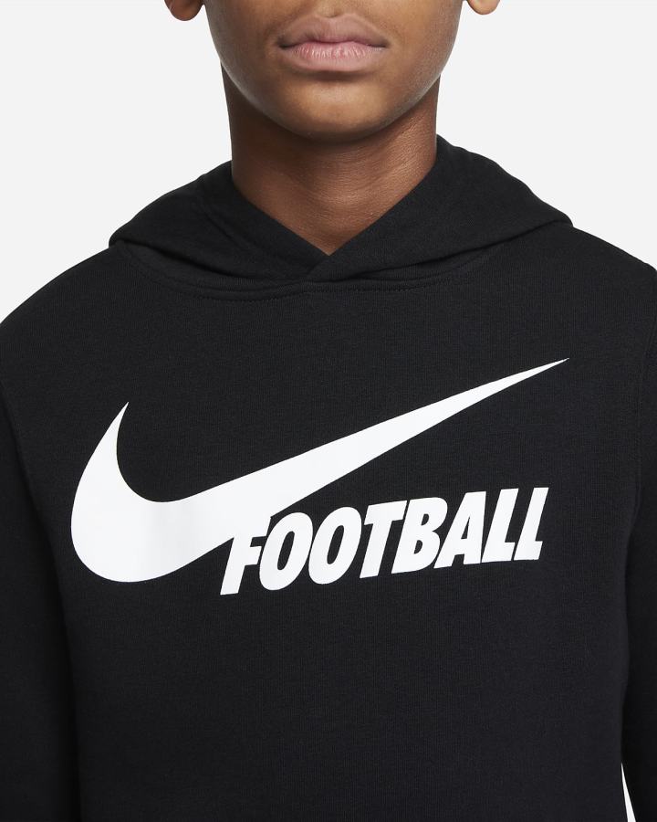 Sudadera Con Capucha Nike Swoosh Kids Niño Blancas | HAXSD-4378