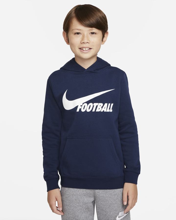Sudadera Con Capucha Nike Swoosh Kids Niño Azul Marino | VHGRX-6541