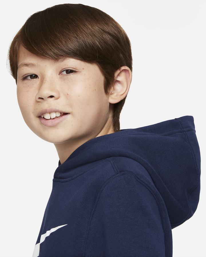 Sudadera Con Capucha Nike Swoosh Kids Niño Negras | VIQOR-3850